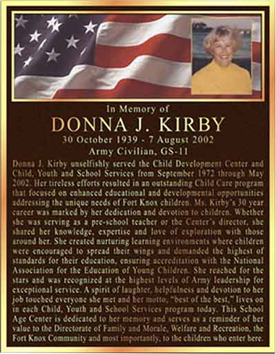 bronze memorial plaques color photo