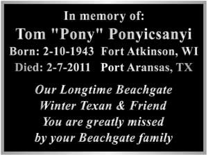 aluminum memorial plaque