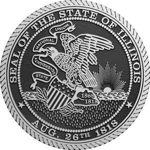 illinois Aluminum State Seal, illinois Aluminum State Seals