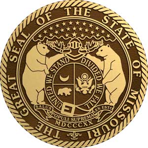 Missouri Bronze state seal, Missouri Bronze state plaque