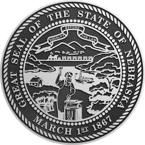 Nebraska Aluminum State Seal, Nebraska Aluminum plaque