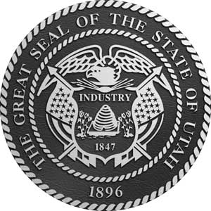 Utah Aluminum State Seal, Utah aluminum plaque