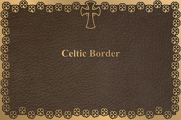 custom border bronze plaques