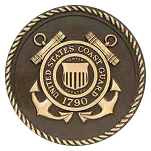 3d cast bronze coast guard seals, 3d cast bronze coast guard seal