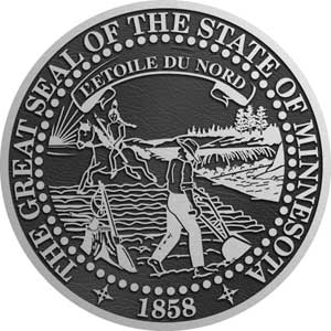 Minnesota Aluminum State Seal, Minnesota aluminum plaque