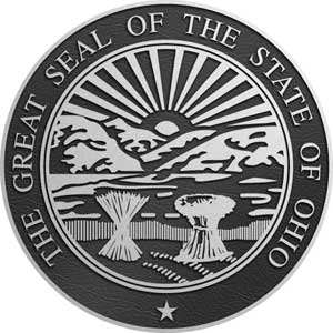 ohio Aluminum State Seal, ohio aluminum state plaques