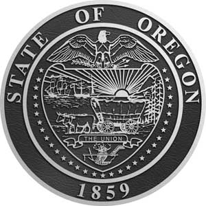 oregon Aluminum State Seal, Oregon aluminum  plaque
