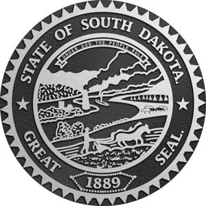 South Dakota Aluminum State Seal, South Dakota aluminum plaque